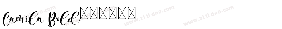 Camila Bold字体转换